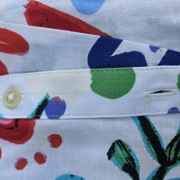 LOFT Multicolor Floral Long Sleeve Dress - Picture 9 of 10